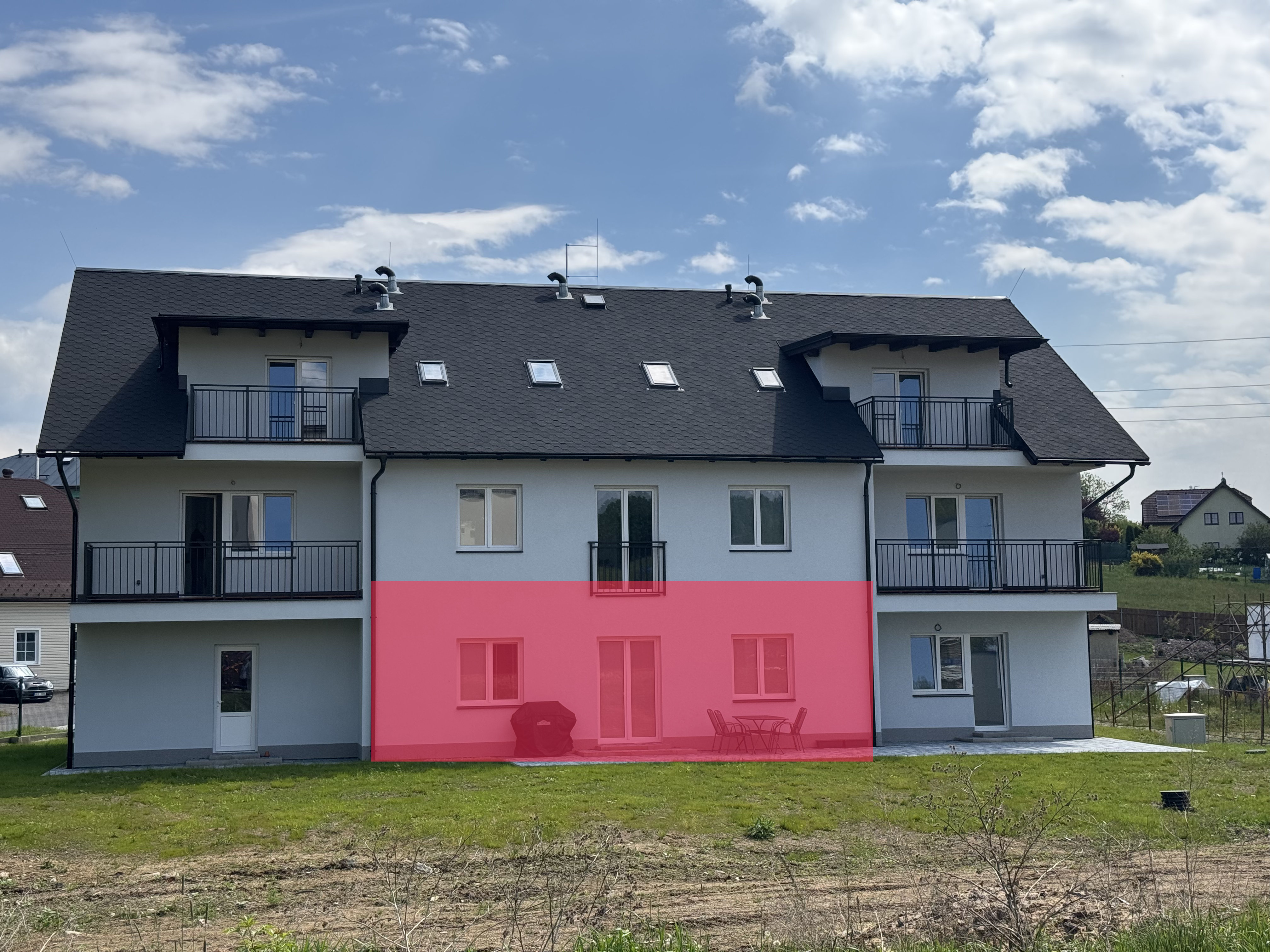 Byt č.2: 2+KK 46,8 m²